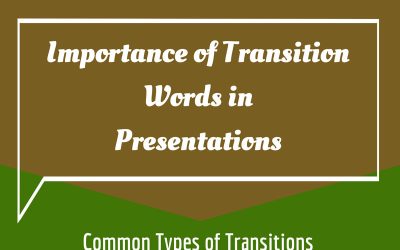 Importance of Transition Words in Presentations [INFOGRAPHIC]