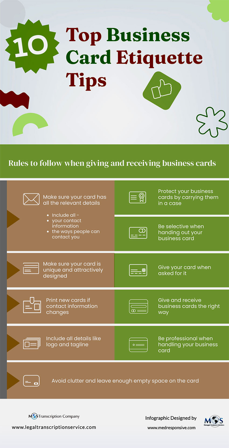 Ten Top Business Card Etiquette Tips