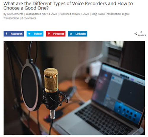 Different Types of Voice Recorders and How to Choose a Good One